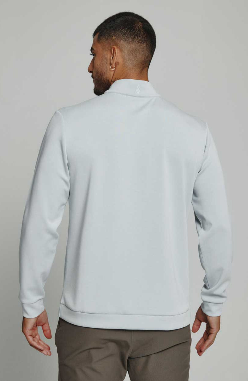 7Diamonds: Rev Quarter-Zip Pullover - PLATINUM
