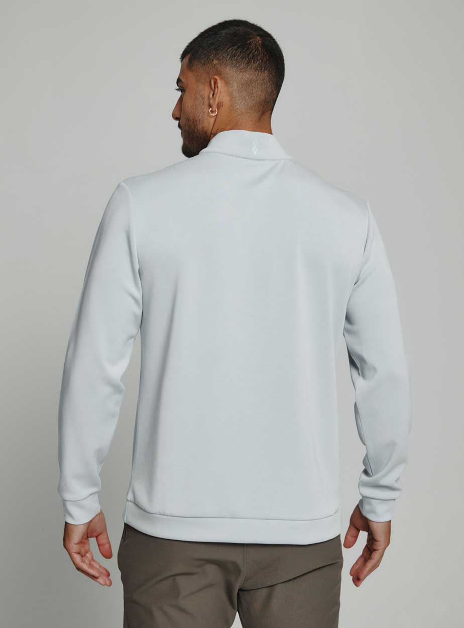 7Diamonds: Rev Quarter-Zip Pullover - PLATINUM