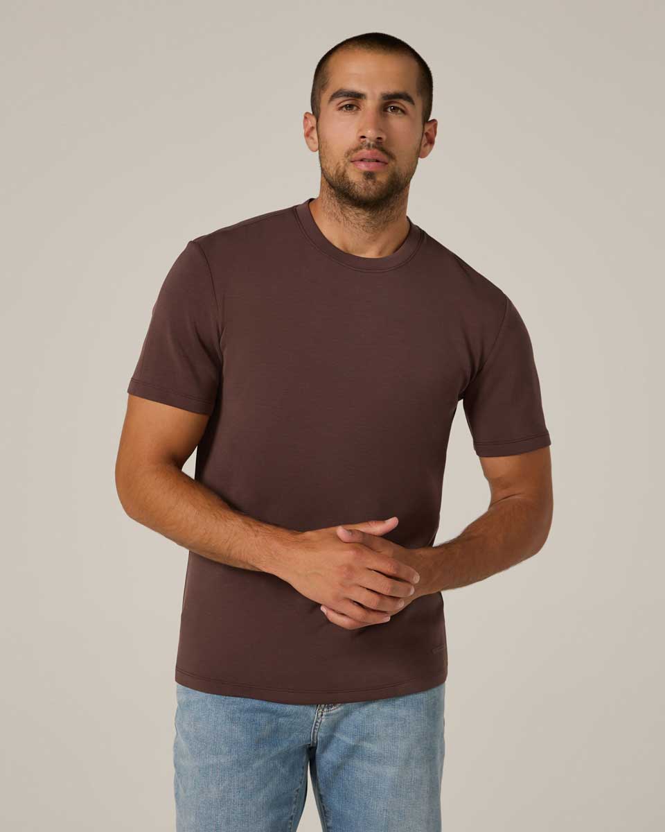 7 Diamonds: Rev Short Sleeve Tee - BORDEAUX