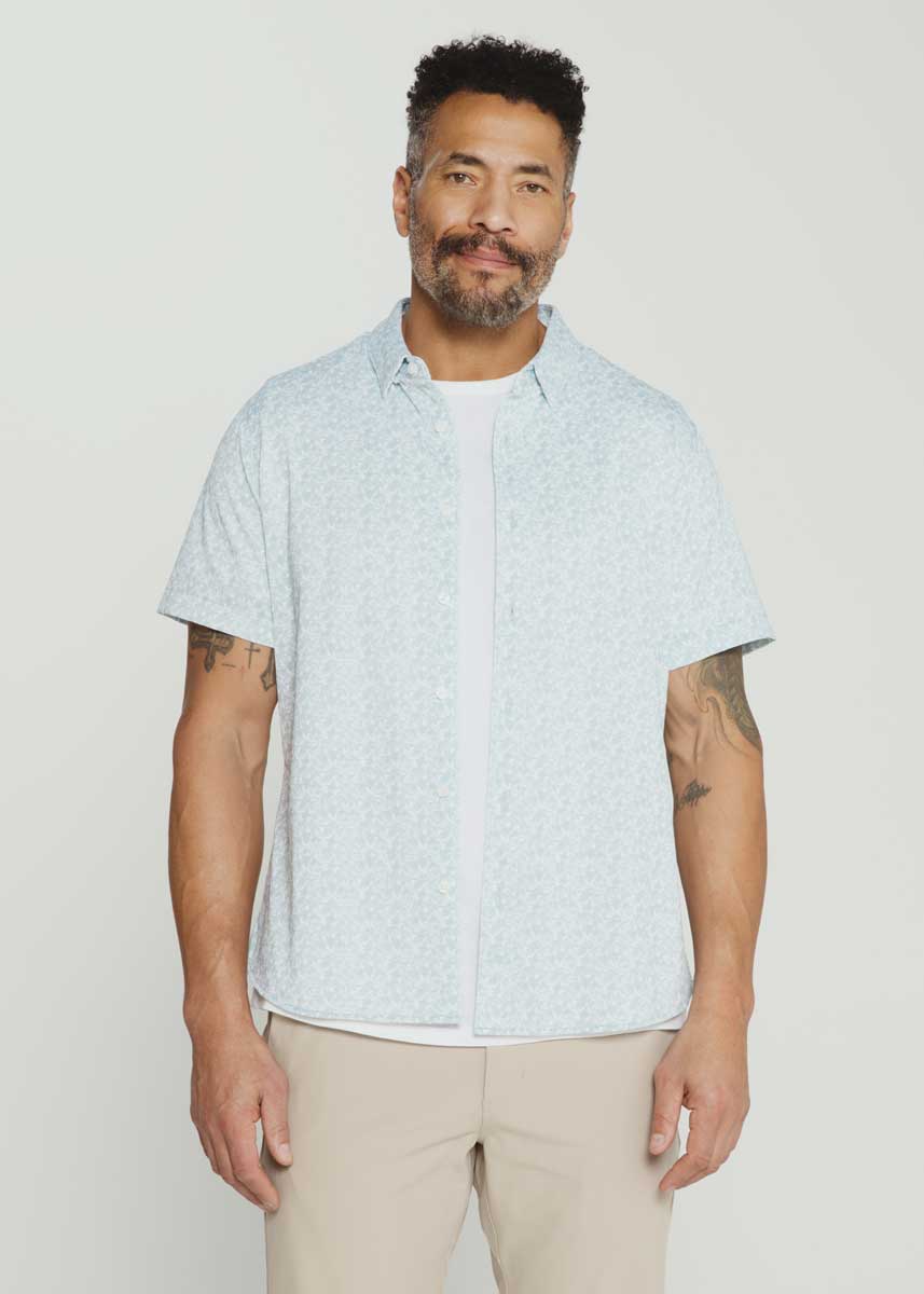 7Diamonds: The Wes Short Sleeve Shirt - GREEN