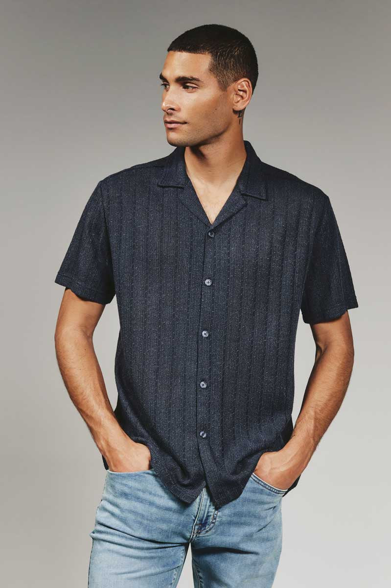 7Diamonds: Thierry Camp Shirt - NAVY