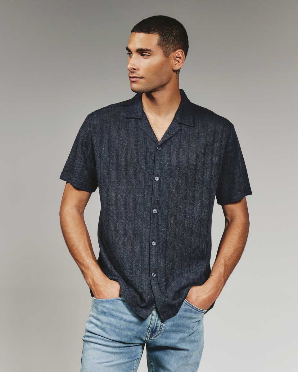 7Diamonds: Thierry Camp Shirt - NAVY