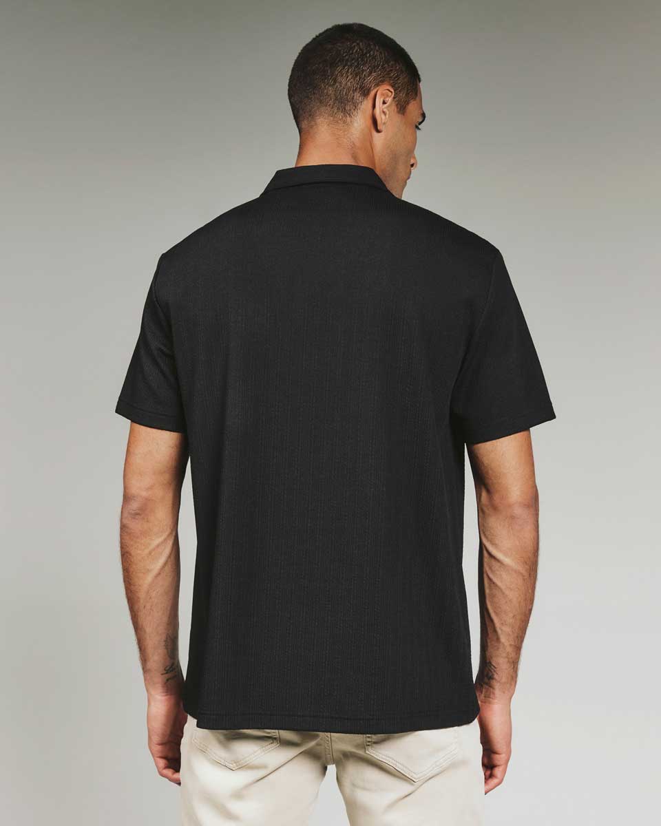 7Diamonds: Vaughn Camp Shirt - BLACK