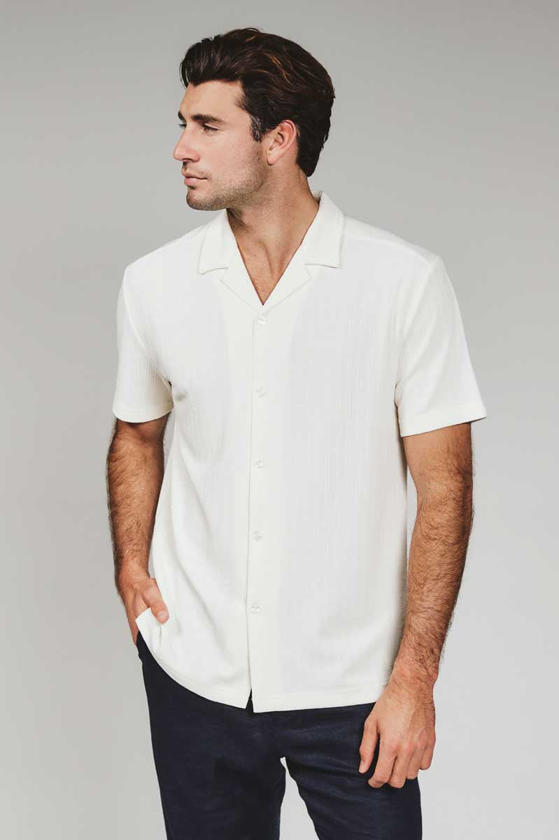 7Diamonds: Vaughn Camp Shirt - IVORY