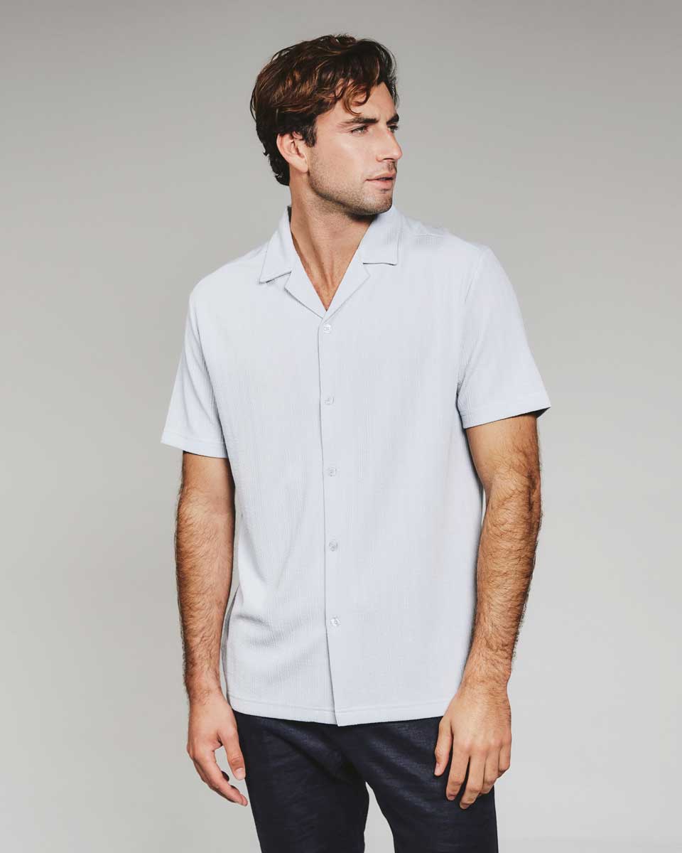 7Diamonds: Vaughn Camp Shirt - LT.BLUE