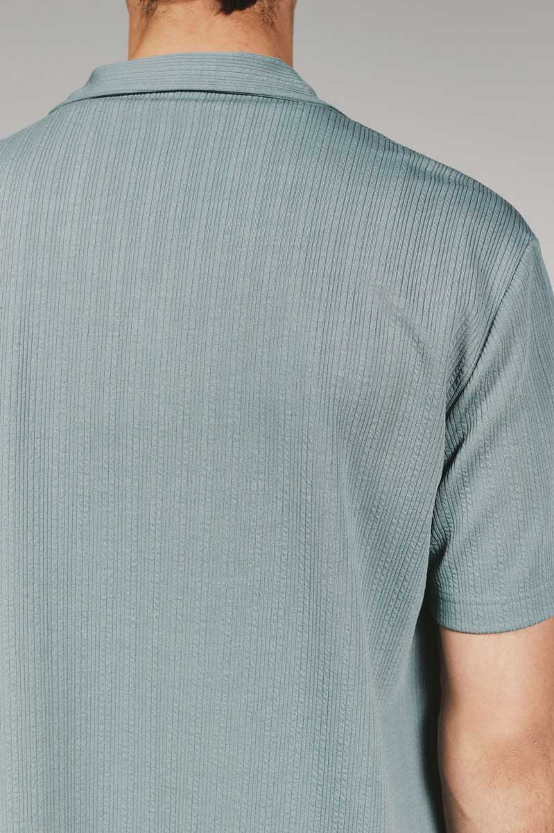 7Diamonds: Vaughn Camp Shirt - SEAFOAM