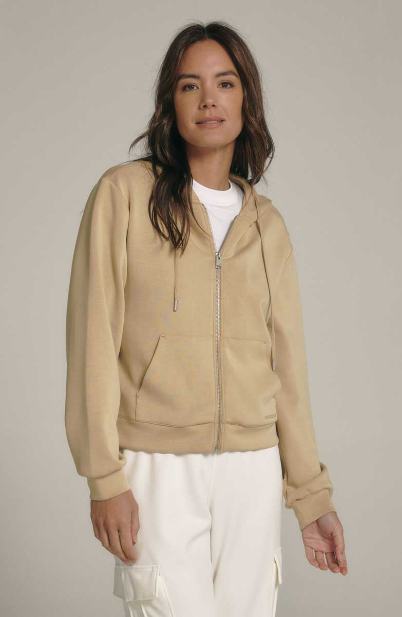 7Diamonds: Women's Rev Full Zip Hoodie - CAMEL