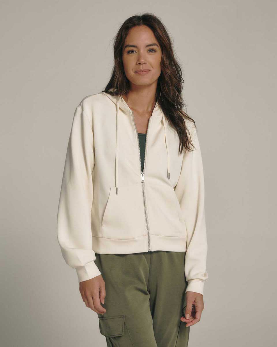 7Diamonds: Women's Rev Full Zip Hoodie - CREAM