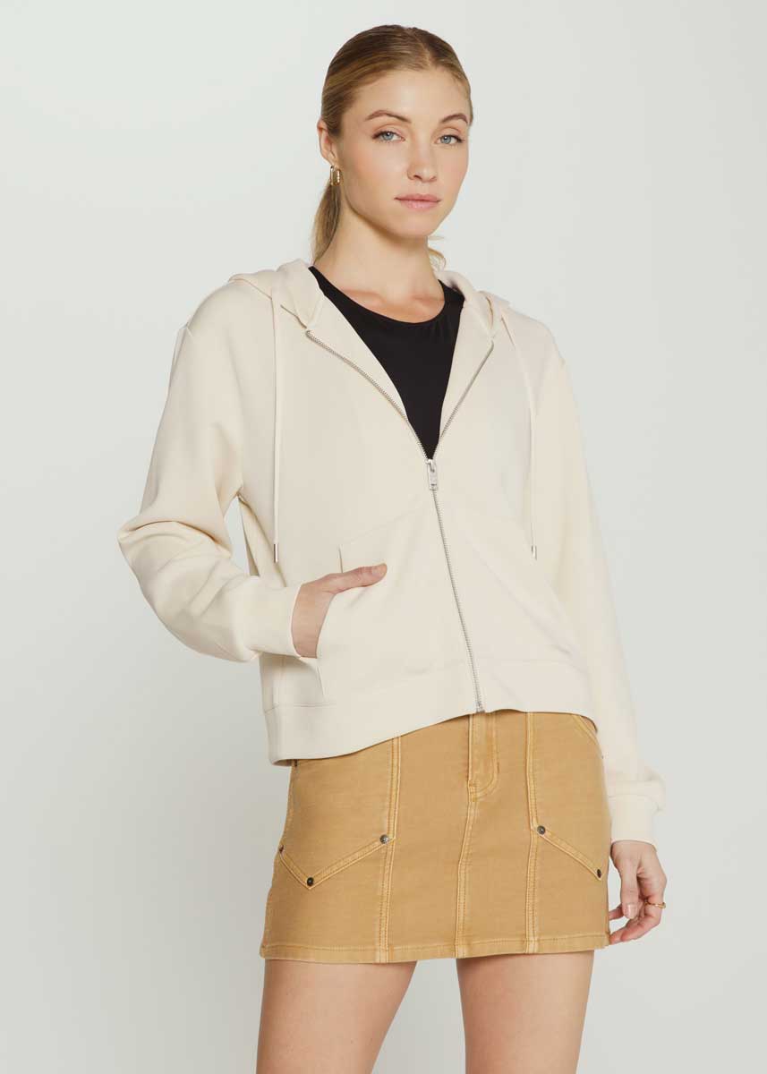 7Diamonds: Women's Rev Full Zip Hoodie - TAPIOCA