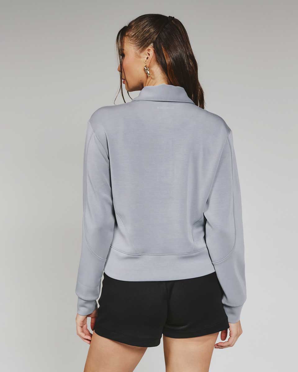 7 Diamonds: Wonen's Rev Polo Pullover - STONEGRY