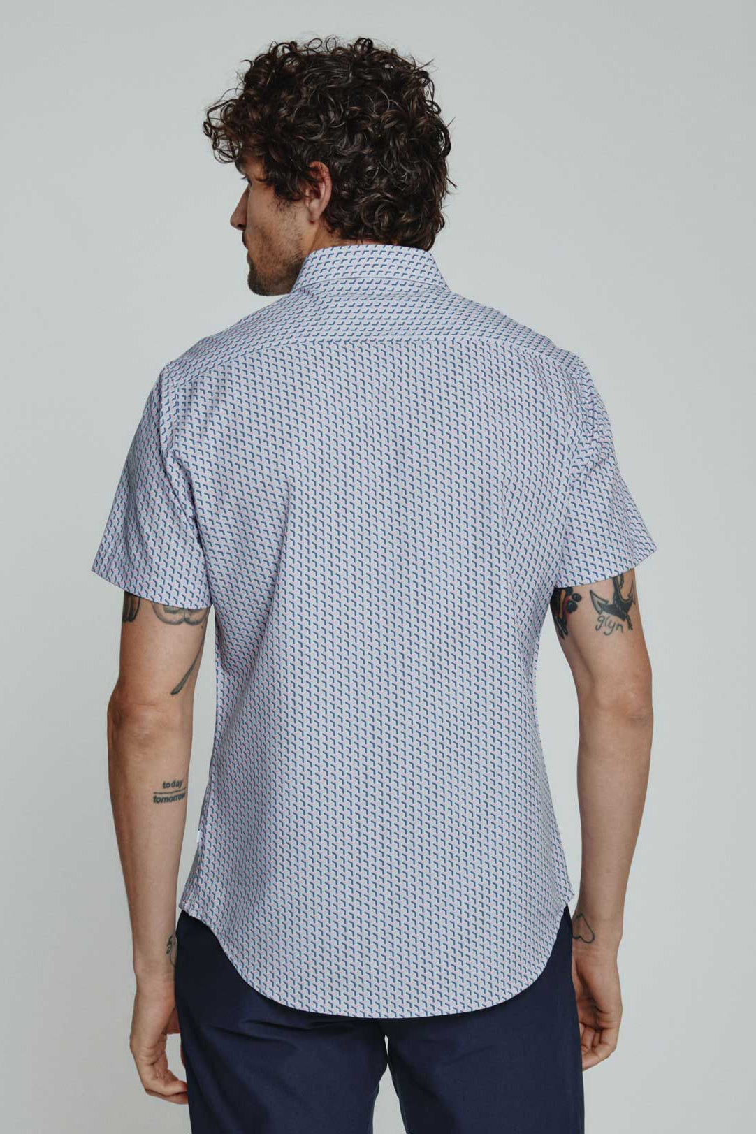 7Diamonds: Wyrie Short Sleeve Shirt - DTYBLUE