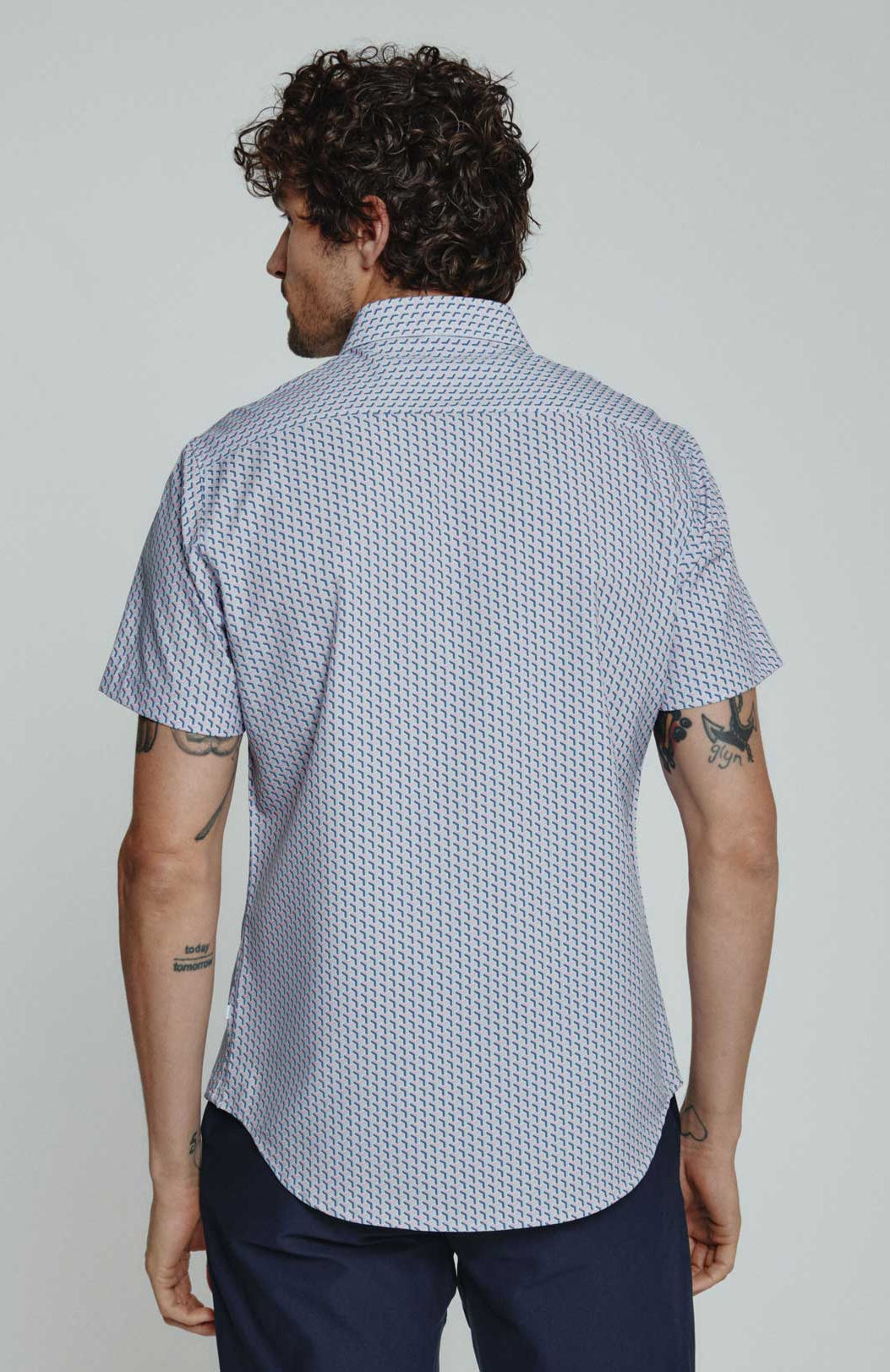7Diamonds: Wyrie Short Sleeve Shirt - DTYBLUE
