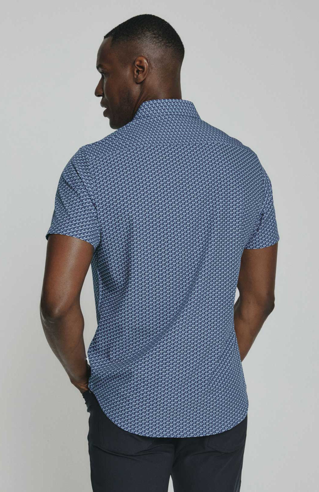 7Diamonds: Wyrie Short Sleeve Shirt - NAVY