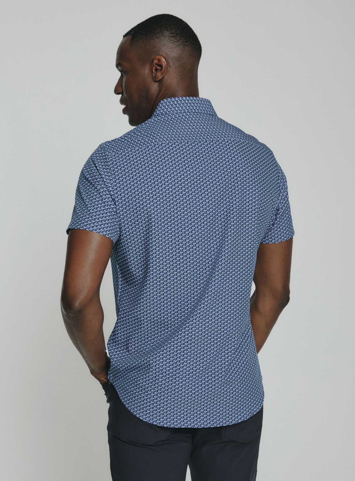 7Diamonds: Wyrie Short Sleeve Shirt - NAVY