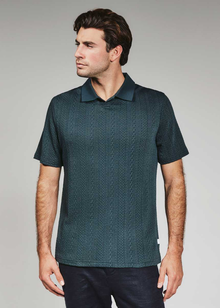 7Diamonds: Zayne Sweater Polo - PTROLNVY