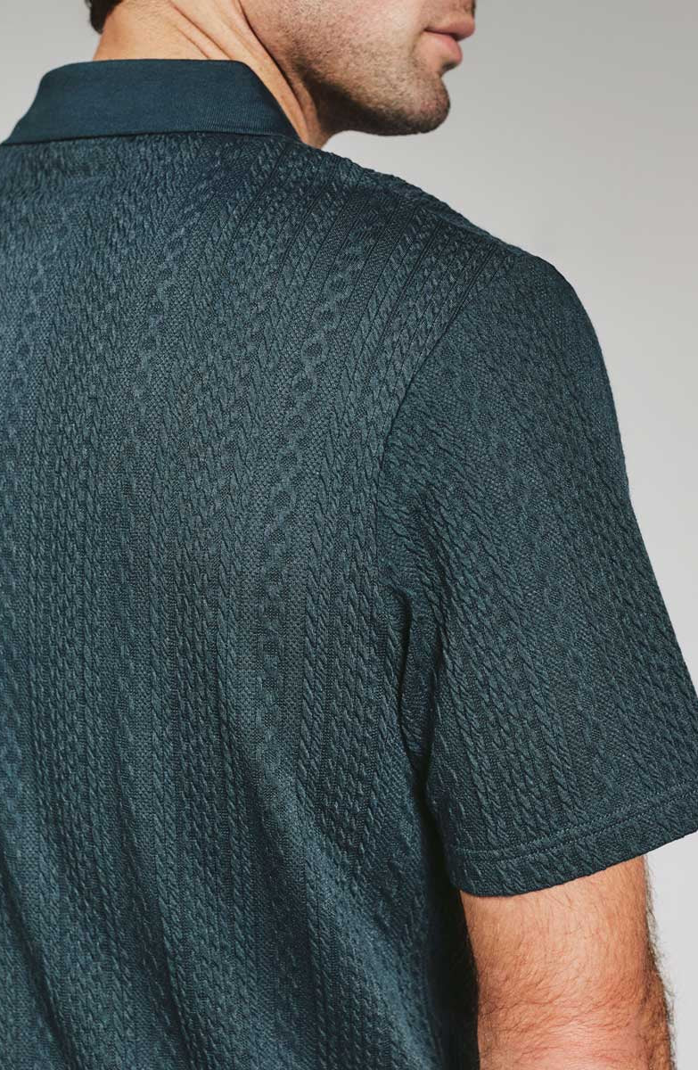 7 Diamonds: Zayne Sweater Polo - PTROLNVY