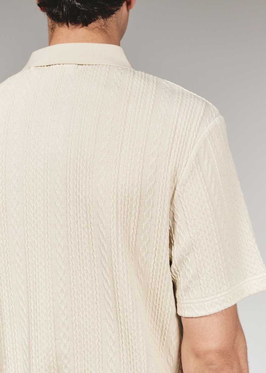 7Diamonds: Zayne Sweater Polo - TAUPE