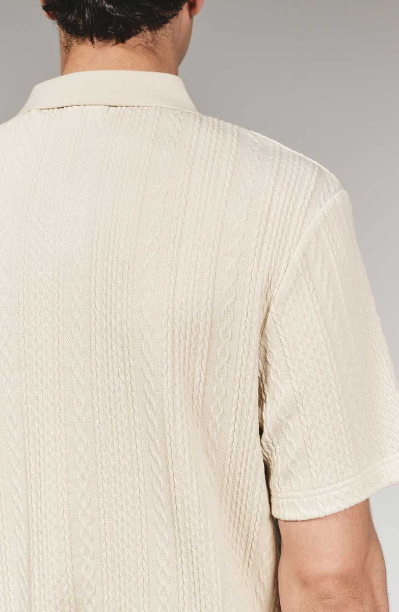 7Diamonds: Zayne Sweater Polo - TAUPE