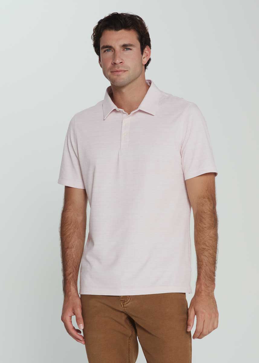 7Diamonds: Alden Seersucker Stretch Polo