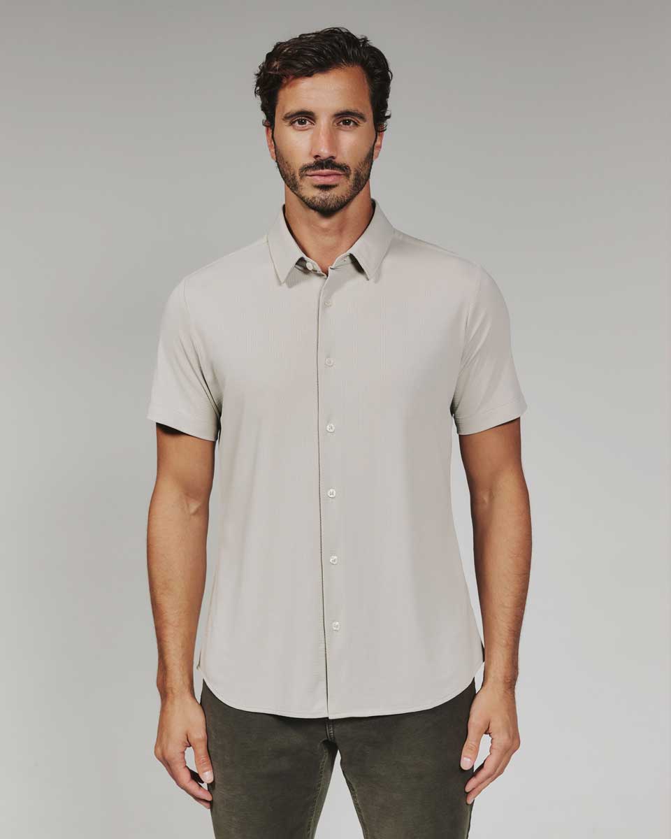 7Diamonds: Aldridge Short Sleeve Shirt - SAND