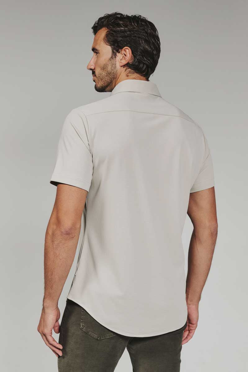 7Diamonds: Aldridge Short Sleeve Shirt - SAND