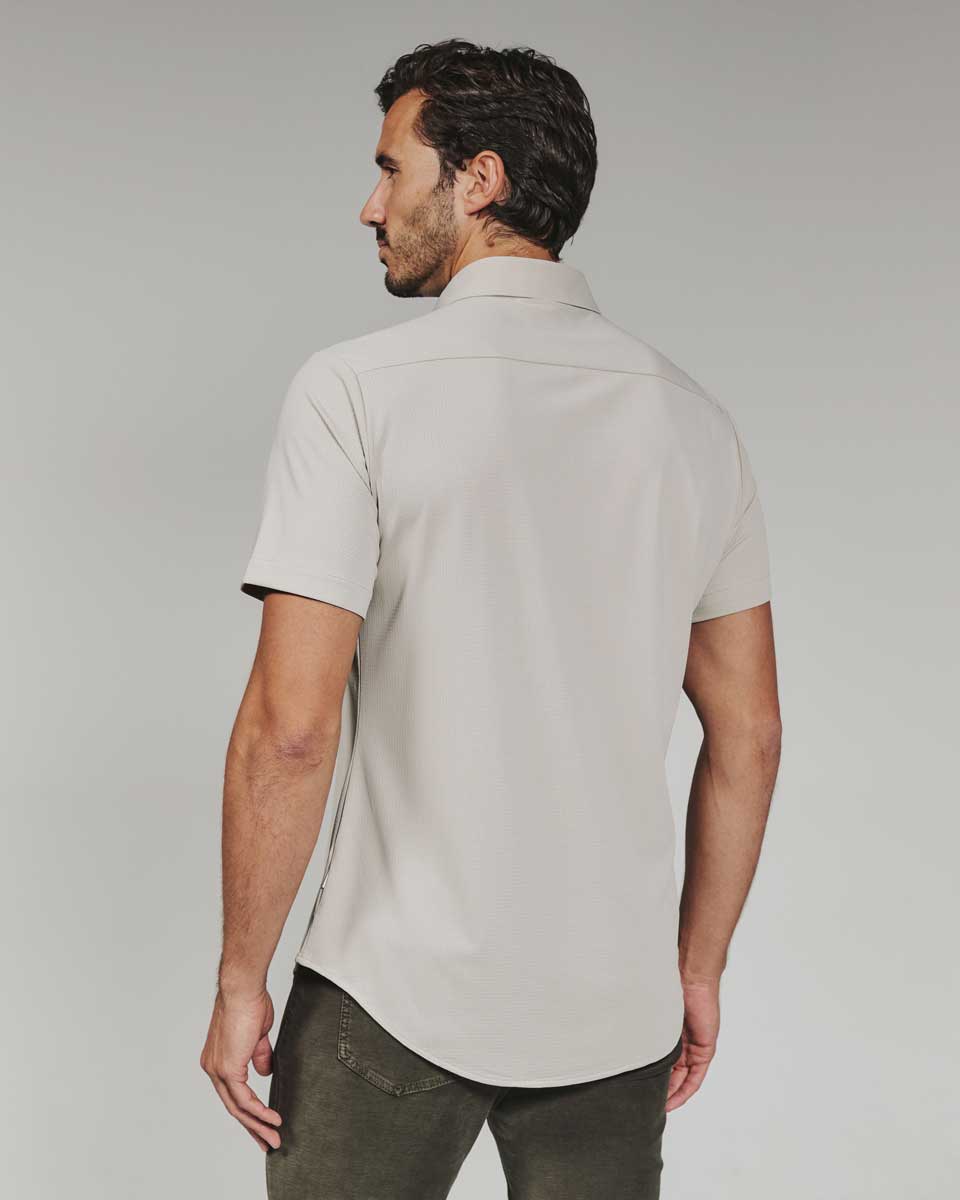 7Diamonds: Aldridge Short Sleeve Shirt - SAND