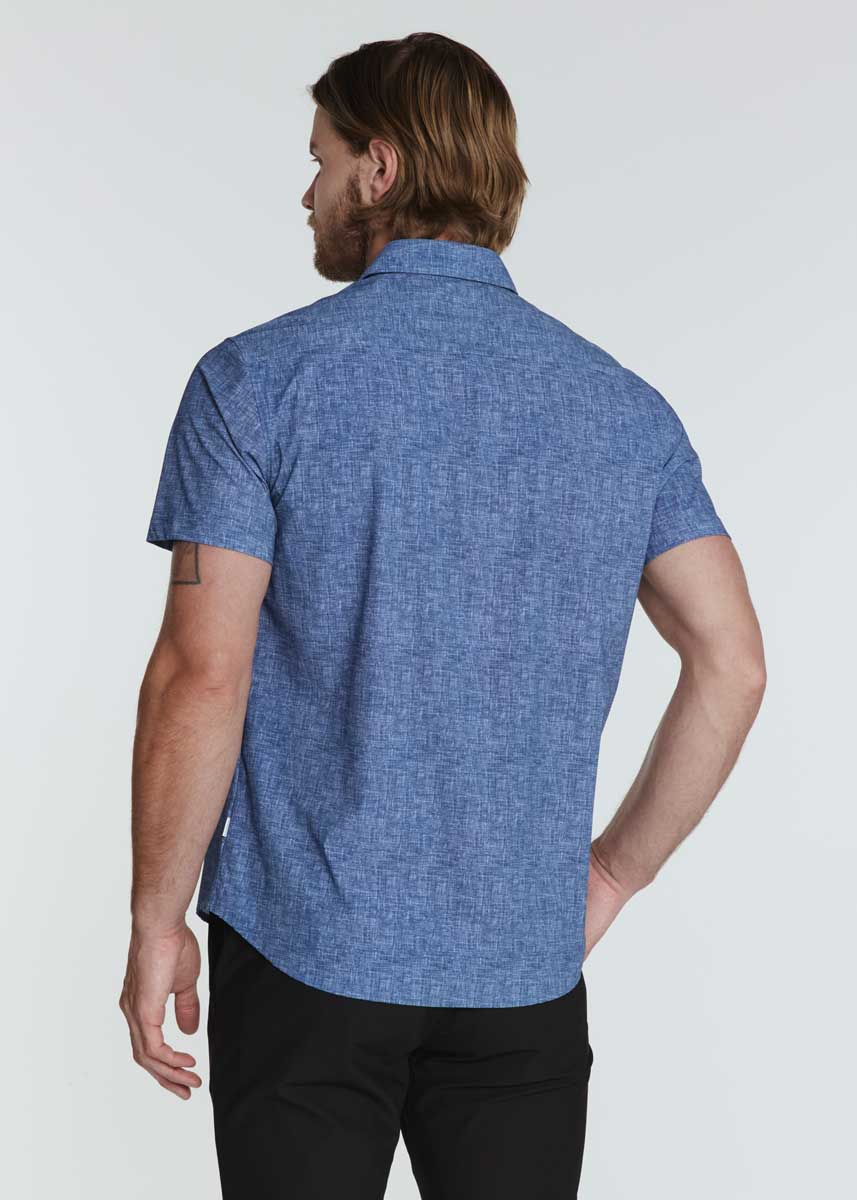 7Diamonds Sayer Short Sleeve Shirt in Navy, alternate view