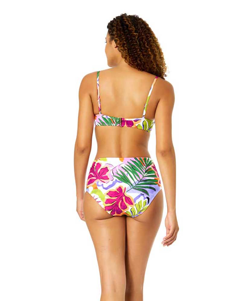 Anne Cole: Mod Tropical Shirred Underwire Bikini Top