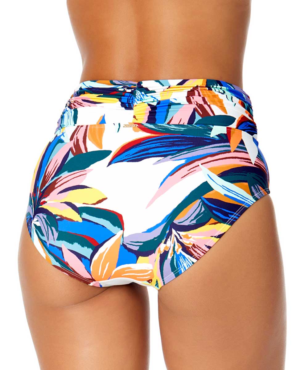Anne Cole: Riviera Floral Shirred Waistband Bikini Bottom