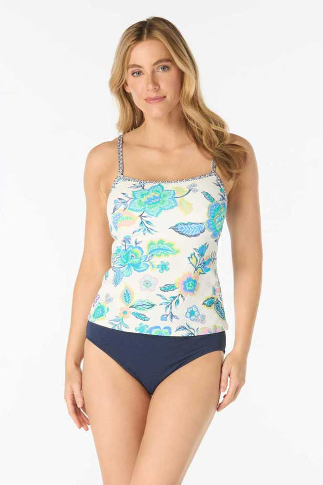 Beach House: Diamond Meadows Lexi Textured Tankini Top