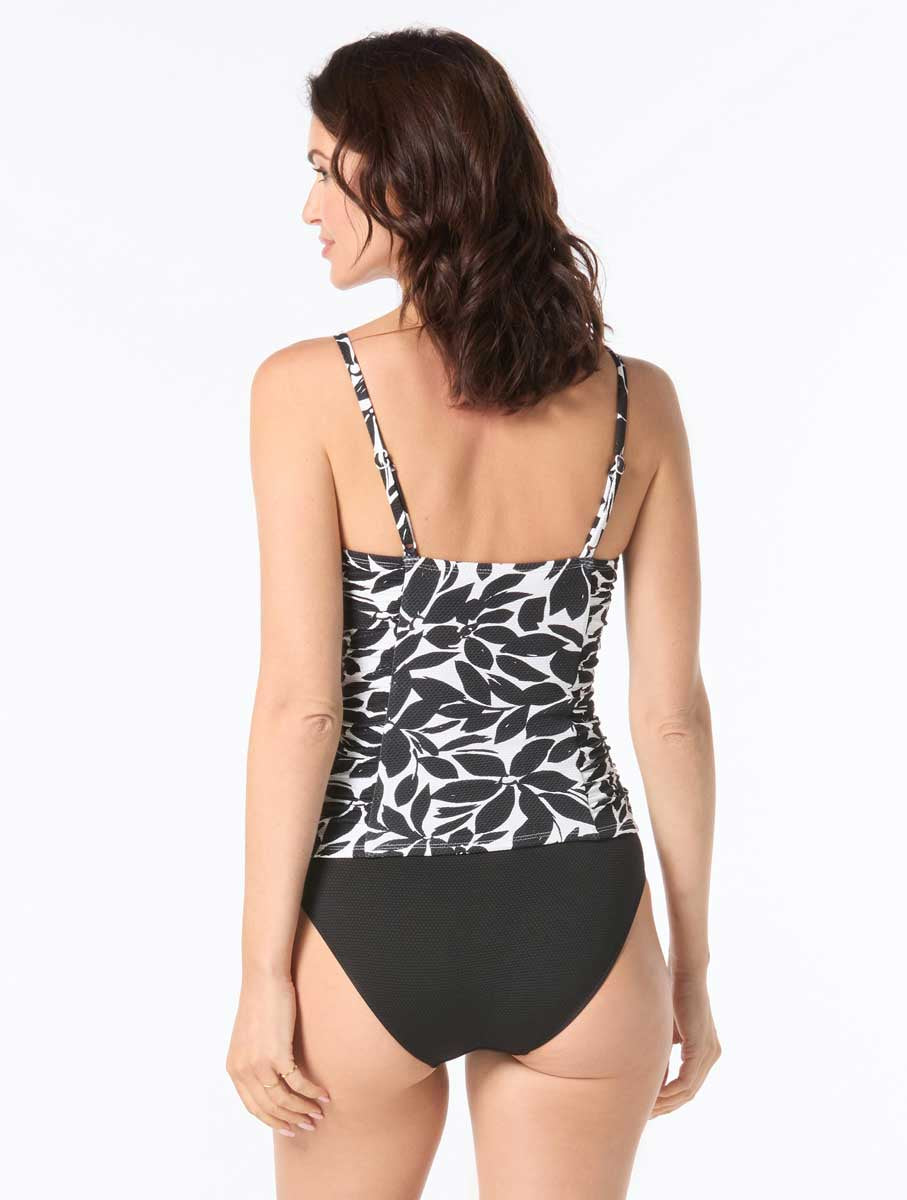 Beach House: Key West Sadie Pique Texture Ruched Underwire Tankini Top