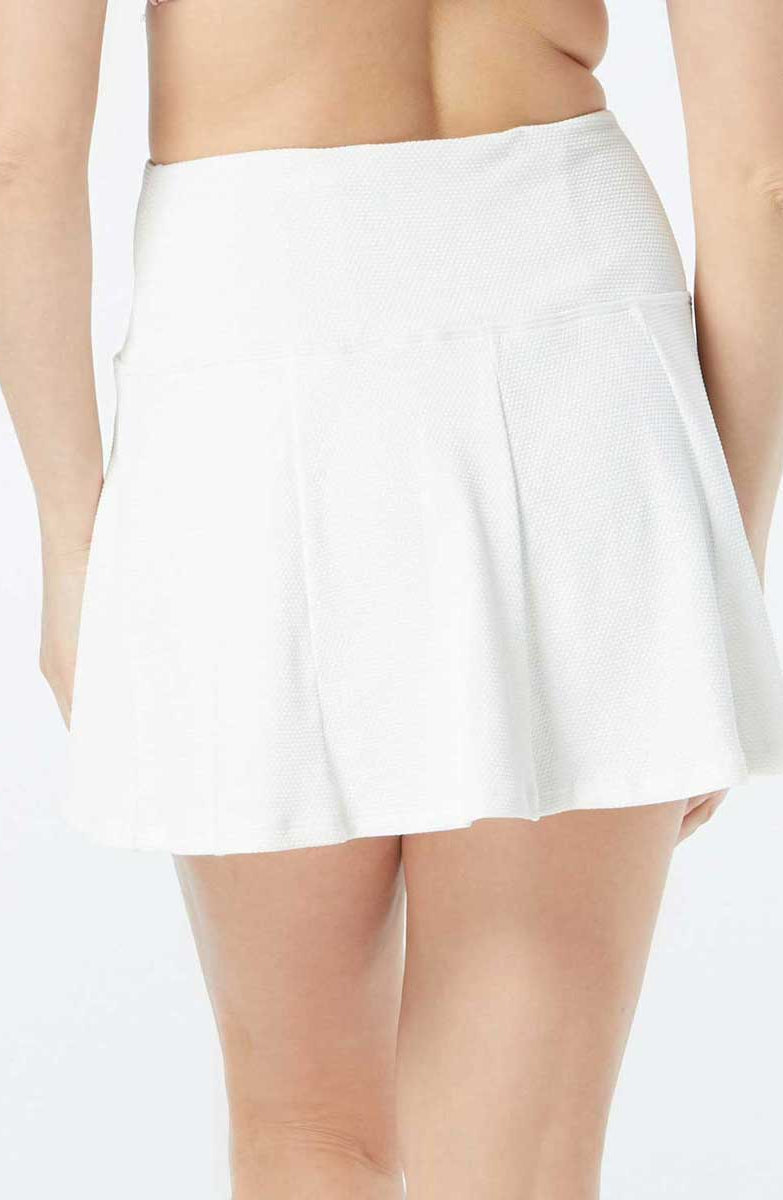 Beach House: Pique Solids Princess Seam Swim Skort