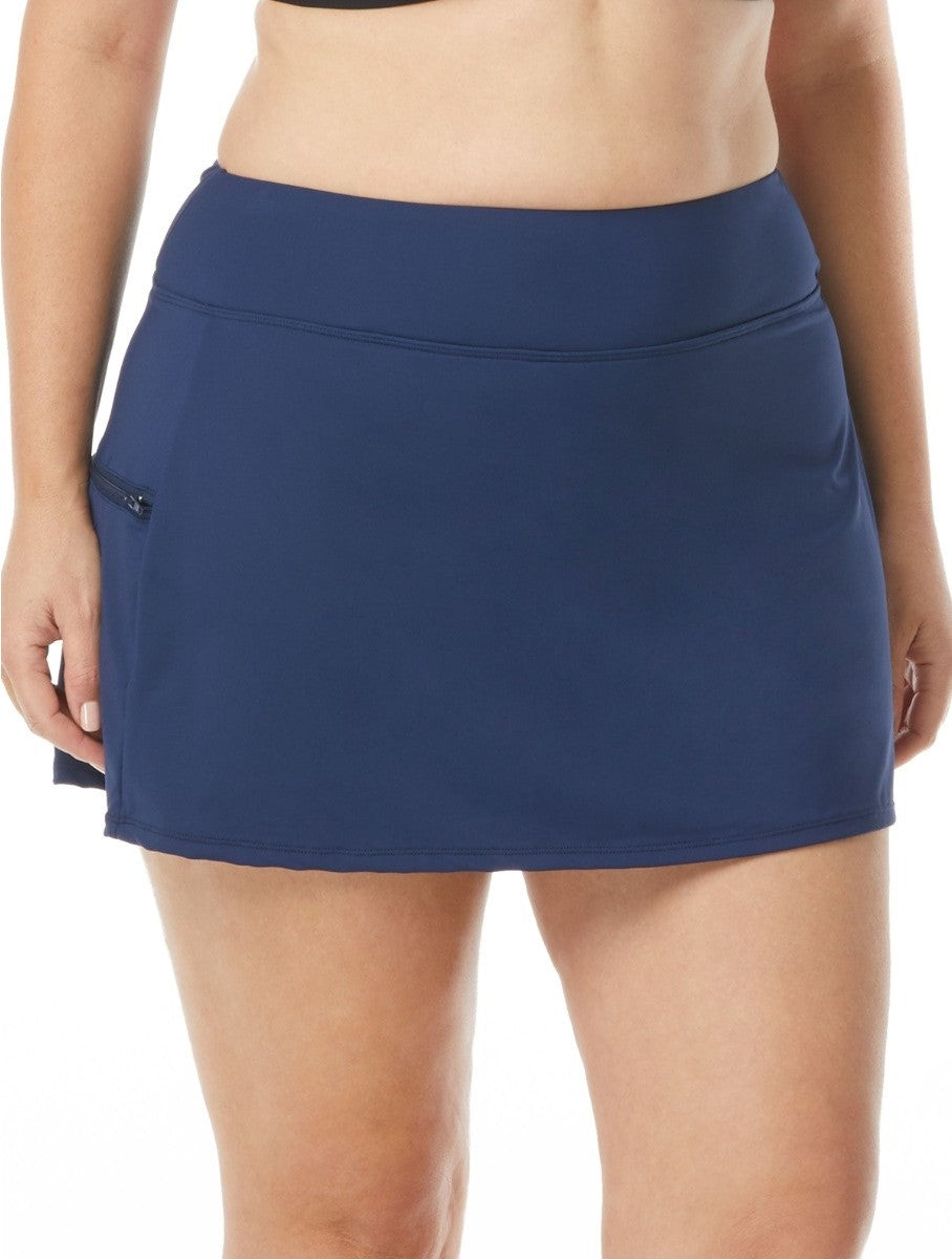 Beach House: Plus Size Emma Pull On Swim Skort