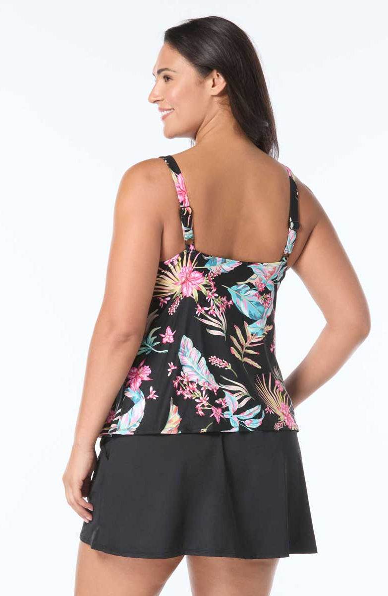 Beach House: Plus Size Endless Summer Jaclyn High Neck Tankini Top