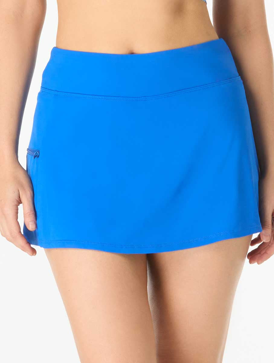 Beach House: Solid Emma Pull On Swim Skort