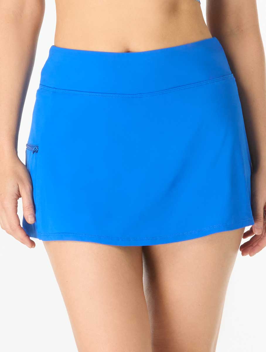 Beach House: Solid Emma Pull On Swim Skort