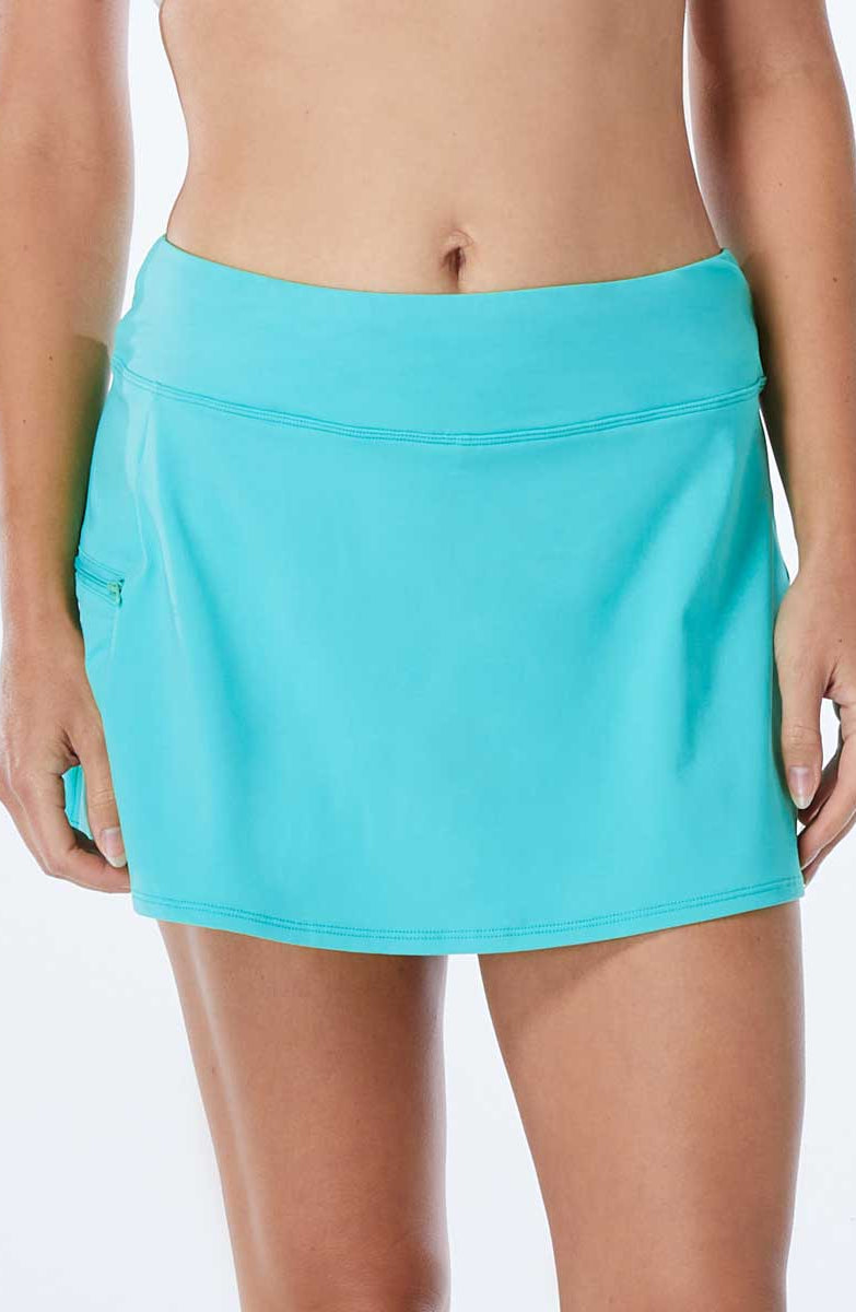 Beach House: Solid Emma Pull On Swim Skort