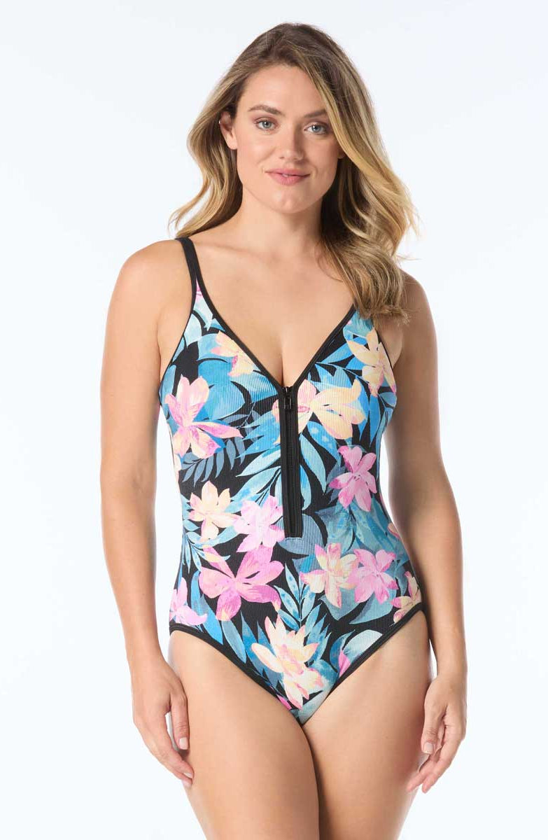 Beach House Sport: One Piece Wild Calypso Racy Swimsuit