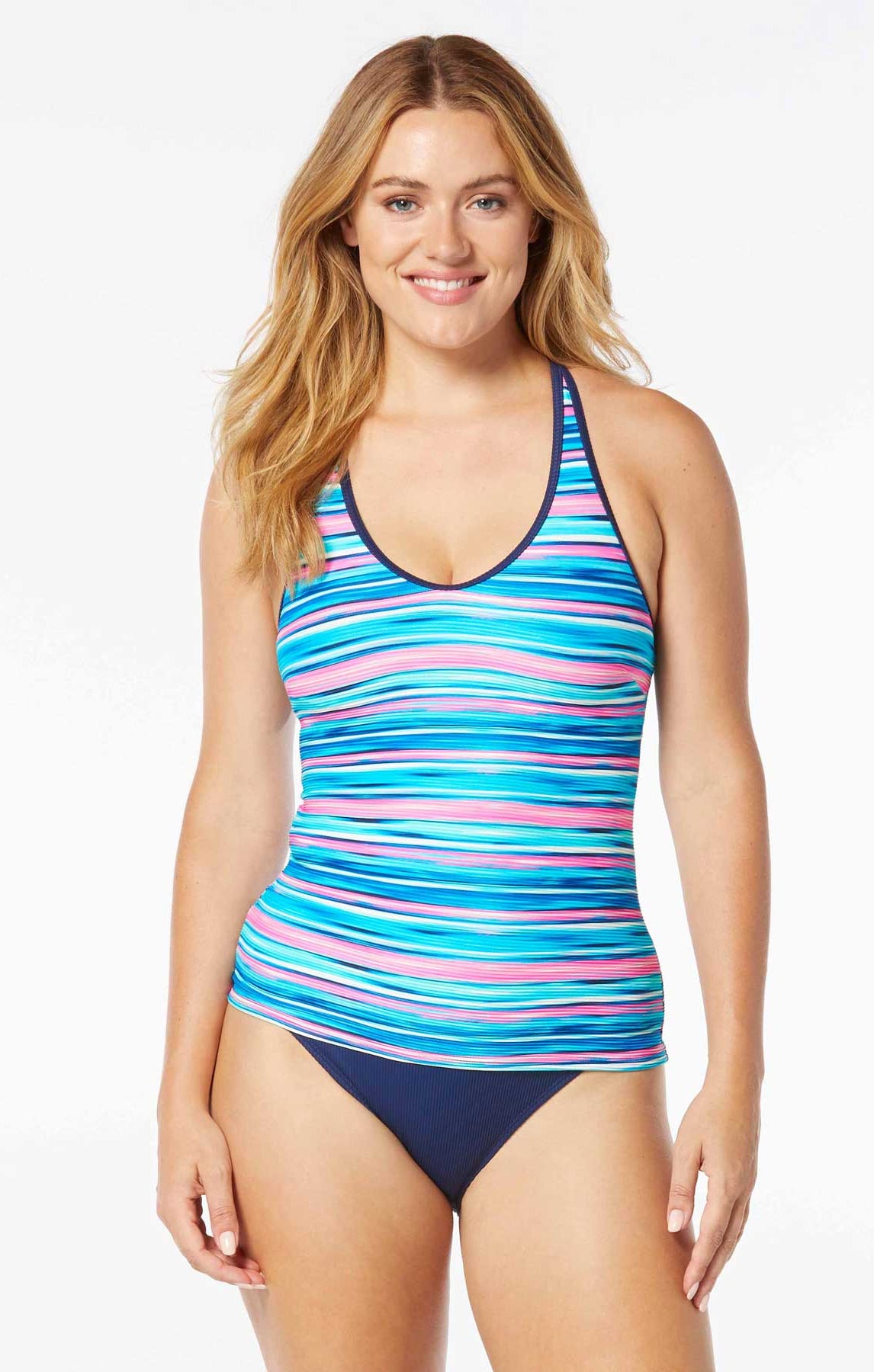 Beach House Sport: Shady Palms Ribbed Ambition Tankni Top