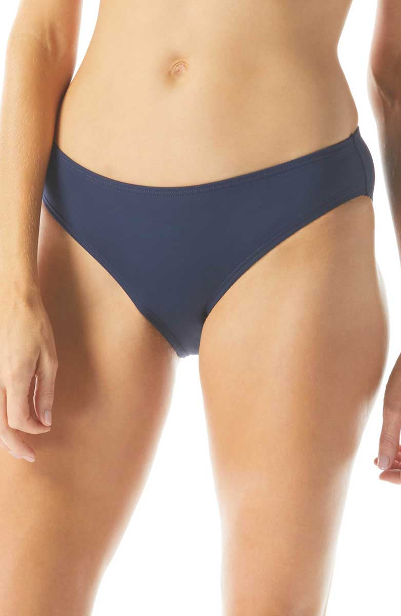 Beach House Sport: Solid Classic Bikini Bottom - ADMIRAL