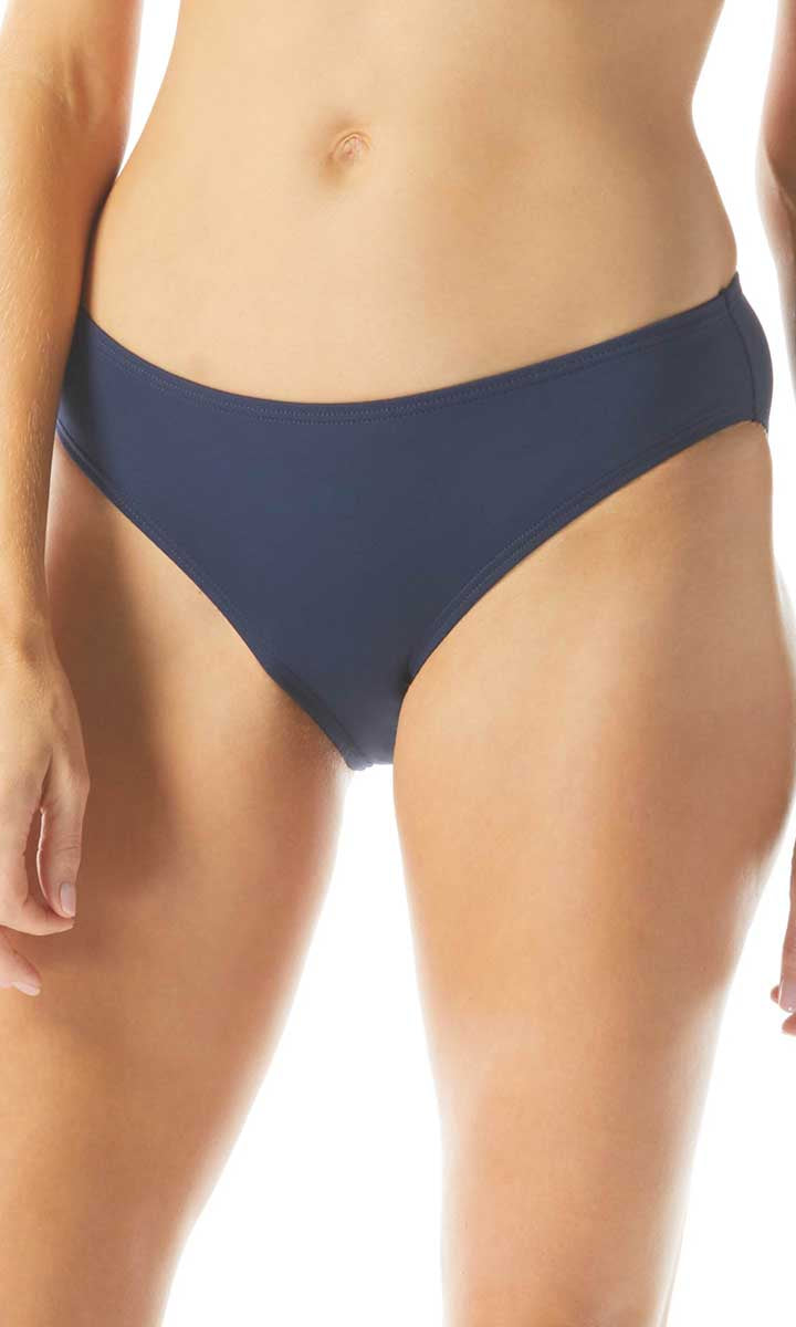 Beach House Sport: Solid Classic Bikini Bottom - ADMIRAL