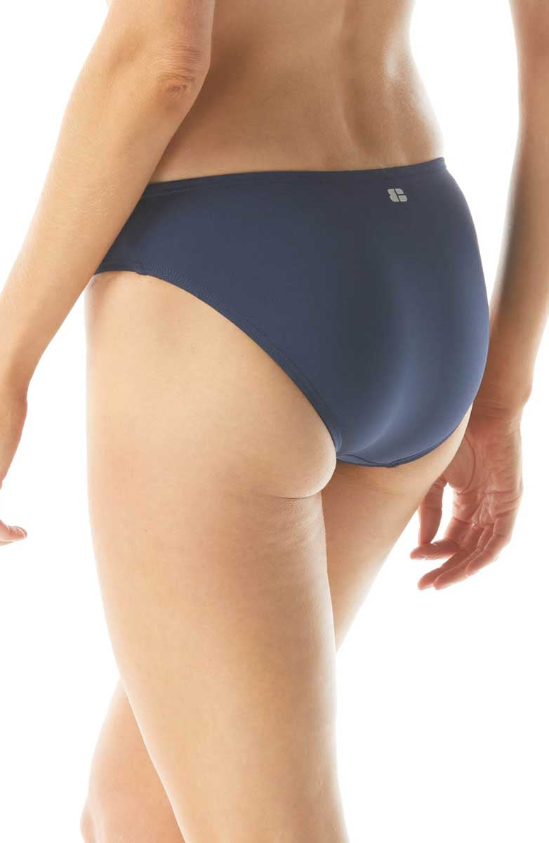 Beach House Sport: Solid Classic Bikini Bottom - ADMIRAL