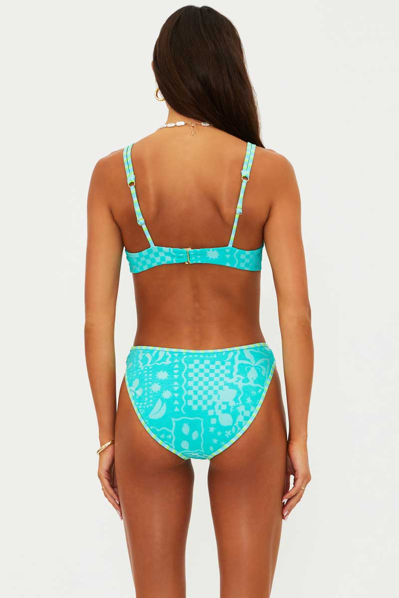 Beach Riot: Aqua Haze Terry Camilla Underwire Bra