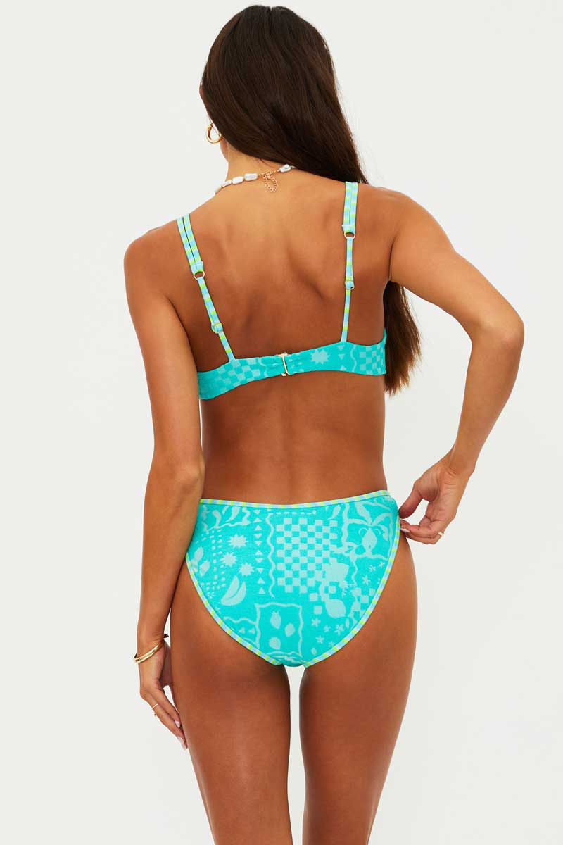 Beach Riot: Aqua Haze Terry Daria Bikini Bottom