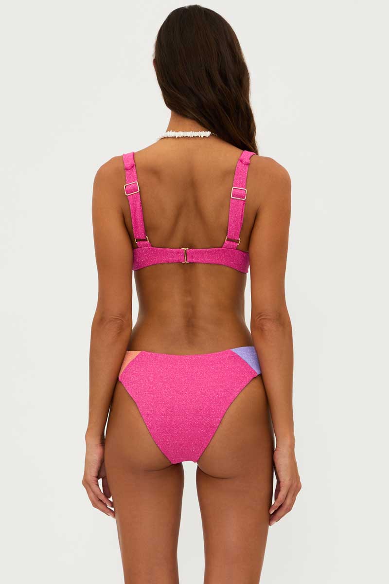 Beach Riot: Coral Bay Kimora Colorblock Scrunch Bikini Bottom