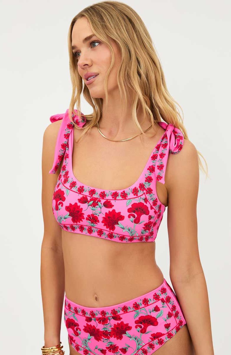 Beach Riot: Redwood Floral Avalon Top