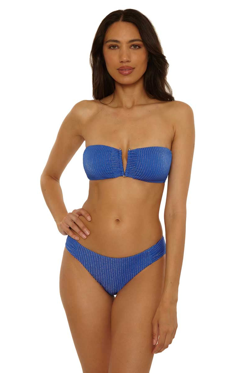 Becca: Golden Isle Brinley V Wire Bandeau Bikini Top