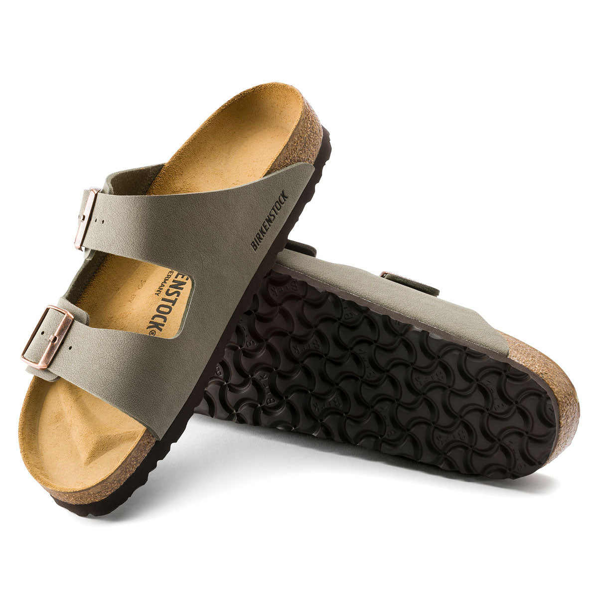 Birkenstock: Arizona Birkibuc Slide Narrow