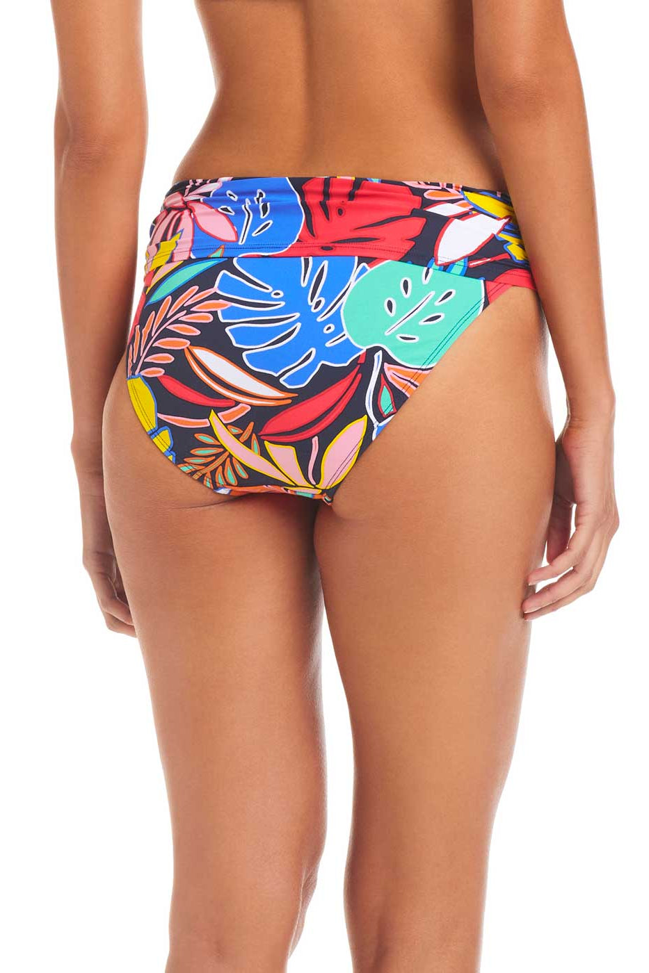 Bleu: Color Field Sarong Hipster Bikini Bottom