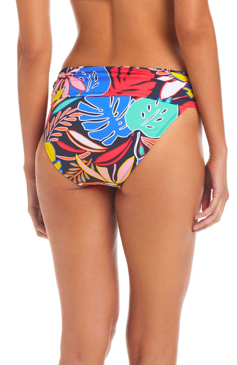 Bleu: Color Field Sarong Hipster Bikini Bottom
